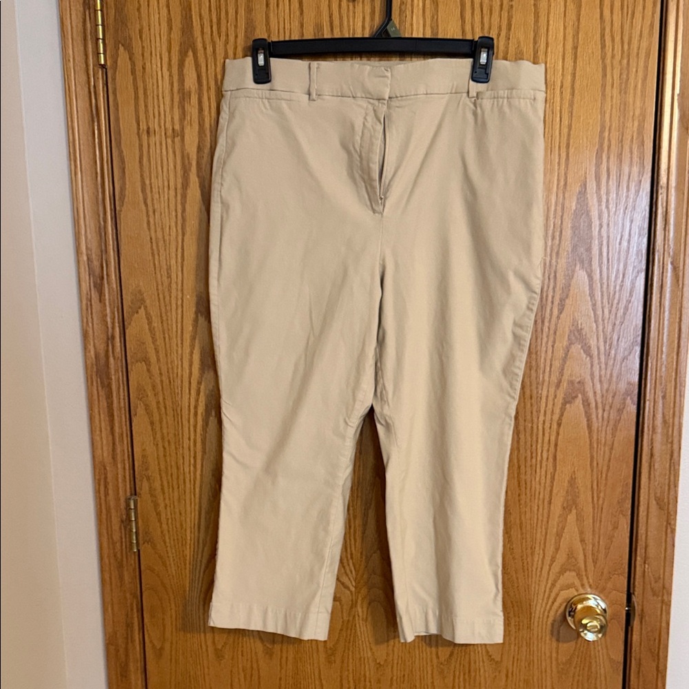 Tan Cropped Pants